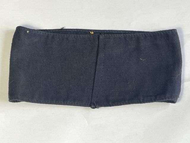 30) Excellent Original WW2 British Home Front Hand Embroidered Civil Defence Issue Armlet — image 2