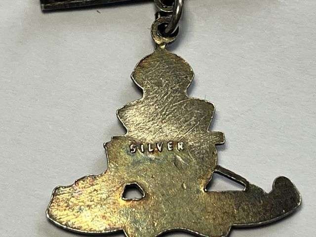 21) Good Original WW1 WW2 Silver Enamelled Sweetheart Brooch to The Royal Artillery — image 3