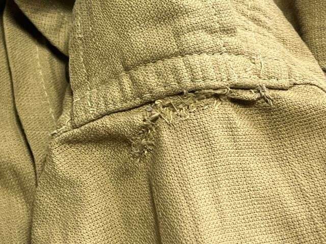 1) Excellent Clean Original WW2 Indian Made British Army Khaki Aertex Bush Jacket Dated 1943 — image 4