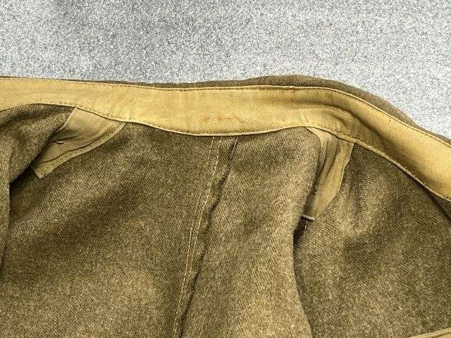 2) Good Original WW2 British Army 1940 Pattern Battledress Blouse Dated 1945 Some Repairs — image 21