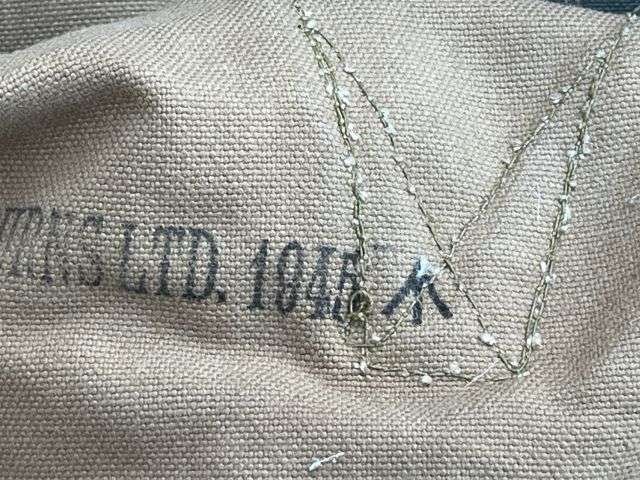87) Excellent Clean Original Large Heavy Duty WW2 British Officers Campaign Set Storage Bag 1945 — image 2
