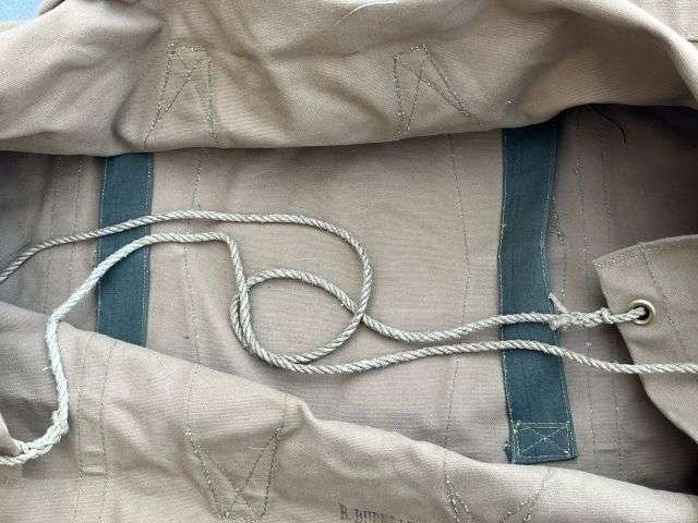 87) Excellent Clean Original Large Heavy Duty WW2 British Officers Campaign Set Storage Bag 1945 — image 4