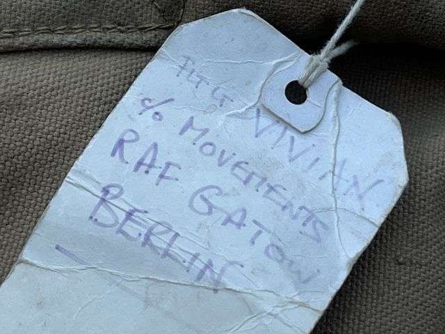 87) Excellent Clean Original Large Heavy Duty WW2 British Officers Campaign Set Storage Bag 1945 — image 6