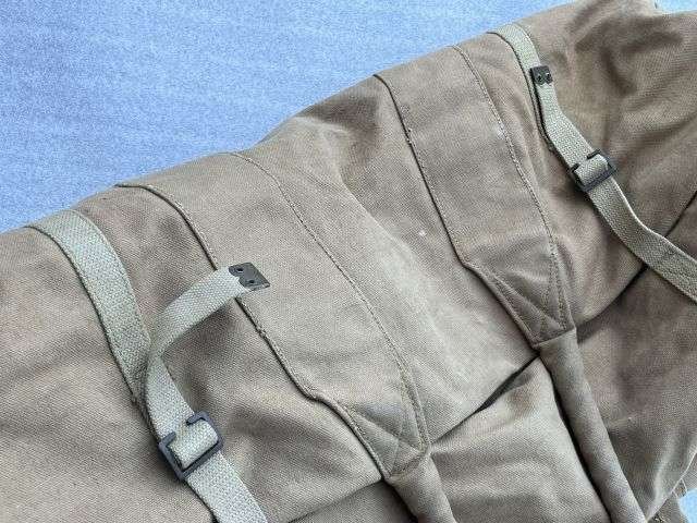 87) Excellent Clean Original Large Heavy Duty WW2 British Officers Campaign Set Storage Bag 1945 — image 8