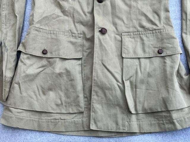 88) Original 1930s-WW2 British Army Officers Private Purchase KD Bush Jacket. Some Dirt & Marks — image 12