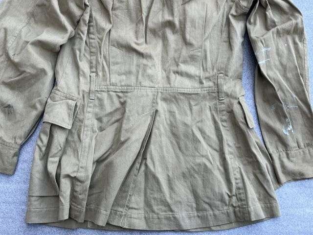 88) Original 1930s-WW2 British Army Officers Private Purchase KD Bush Jacket. Some Dirt & Marks — image 2