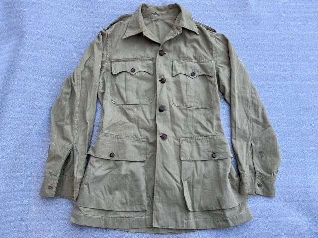 88) Original 1930s-WW2 British Army Officers Private Purchase KD Bush Jacket. Some Dirt & Marks — image 9