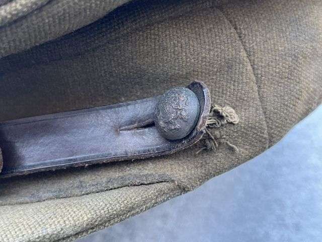 89) Very Tatty Well Used Original WW2 British Army Officers Peaked Cap Ex POW — image 10