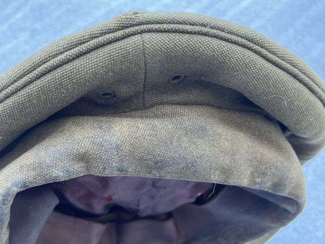 89) Very Tatty Well Used Original WW2 British Army Officers Peaked Cap Ex POW — image 12