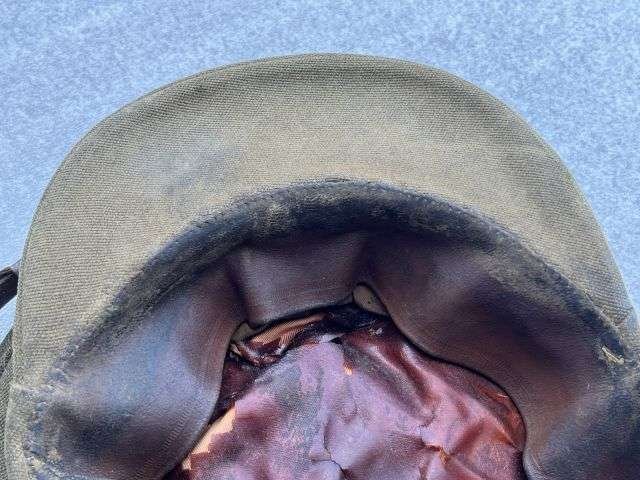 89) Very Tatty Well Used Original WW2 British Army Officers Peaked Cap Ex POW — image 6