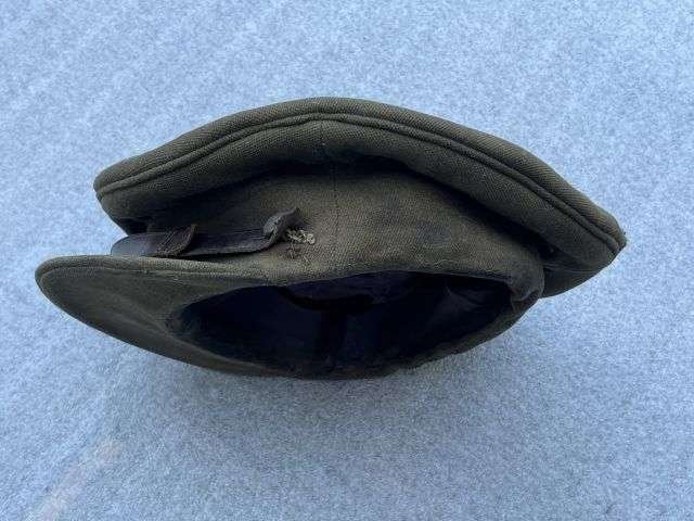 89) Very Tatty Well Used Original WW2 British Army Officers Peaked Cap Ex POW — image 9