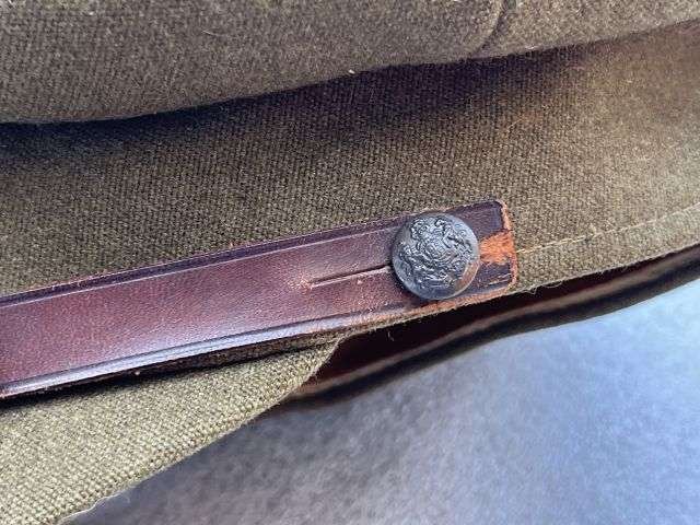 105) Excellent Clean Original WW2 British Army Officers Peaked Cap — image 10