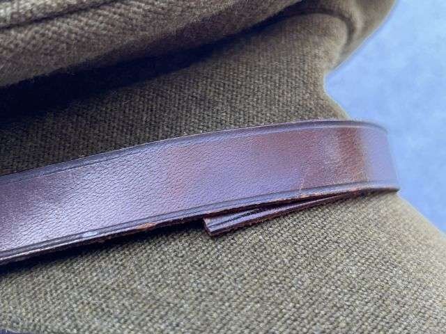 105) Excellent Clean Original WW2 British Army Officers Peaked Cap — image 4