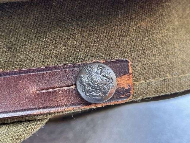 105) Excellent Clean Original WW2 British Army Officers Peaked Cap — image 9