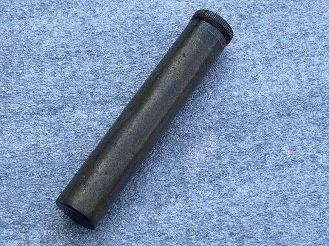 106) Excellent Original WW1 WW2 British Army Rifle Oil Bottle in Brass. Marked BSA — image 3