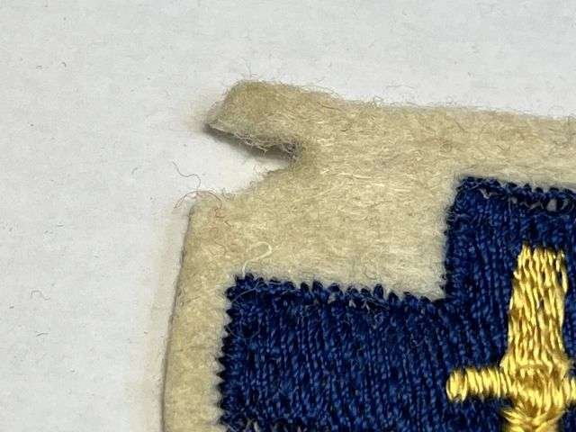 137) Original WW2 British 2nd Army Cloth Badge With Some Moth Damage — image 3