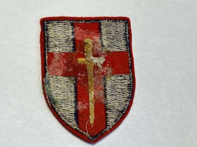 142) Nice Original Post WW2 BAOR Rhine Army Cloth Badge In Unissued Condition — image 2