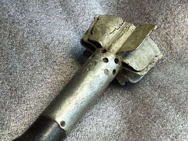 143) Interesting Original Unidentified Mortar Bomb Inert Exploded Relic — image 5