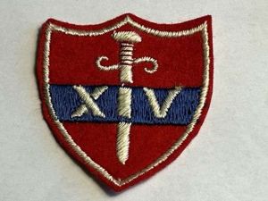 145) Mint Original Unissued 14th Army Cloth Badge XIV