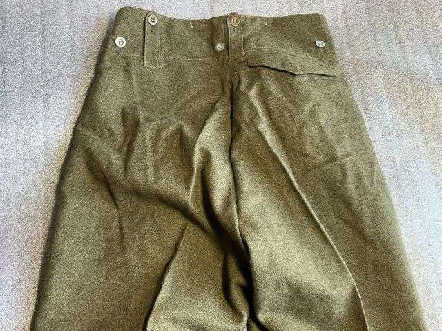 147) Excellent Original WW2 New Zealand Made Wartime Battledress Trousers In A Good Size — image 4