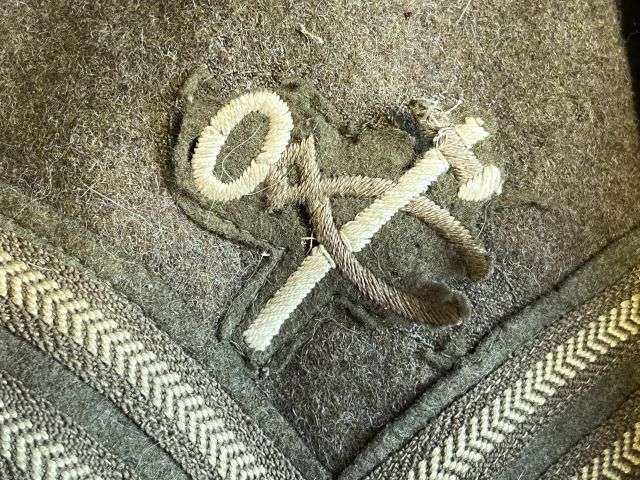 148) Tatty Original British Army 1946 Pattern Battledress Blouse 1948 With Original REME Anti-Aircraft Insignia — image 12