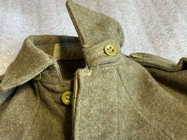 148) Tatty Original British Army 1946 Pattern Battledress Blouse 1948 With Original REME Anti-Aircraft Insignia — image 15