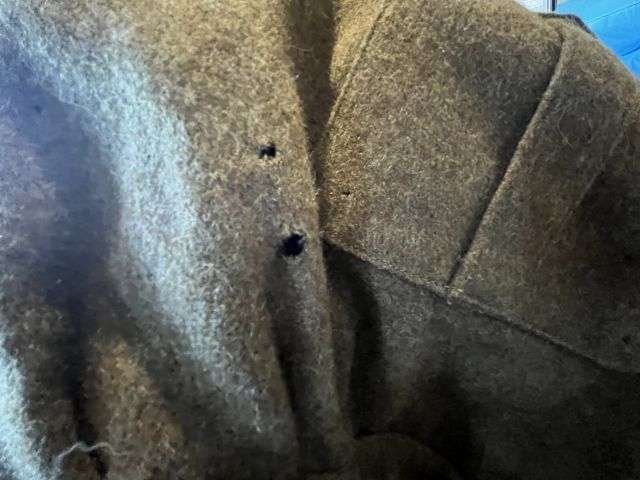 148) Tatty Original British Army 1946 Pattern Battledress Blouse 1948 With Original REME Anti-Aircraft Insignia — image 25