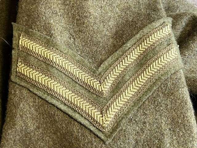 148) Tatty Original British Army 1946 Pattern Battledress Blouse 1948 With Original REME Anti-Aircraft Insignia — image 9