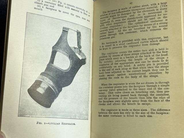 150) Excellent Original WW2 ARP Handbook No1 Personal Protection Against Gas 1939 — image 5