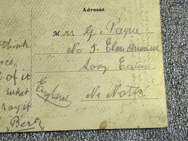 153) Good Original WW1 Postcard. The Damaged Steeple Of A Church In Albert The Somme. — image 2