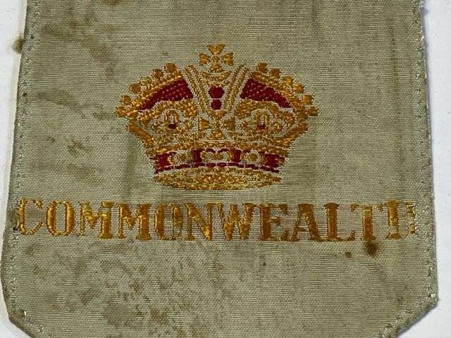 120) Excellent Original Pre 1952 British 1st British Commonwealth Division Cloth Badge. Korean War — image 3