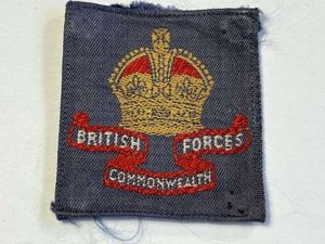 123) Good Original Pre 1952 British Commonwealth Forces Cloth Badge
