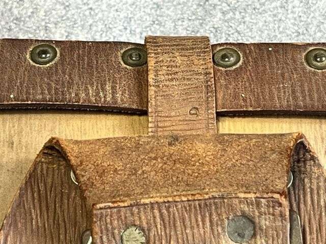 100) Excellent Original WW2 1939 Pattern Half Round Leather Binocular Case. Home Guard Etc — image 14