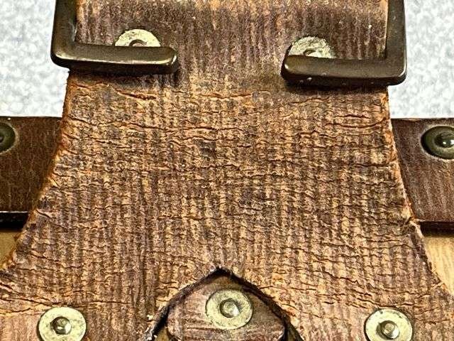 100) Excellent Original WW2 1939 Pattern Half Round Leather Binocular Case. Home Guard Etc — image 16