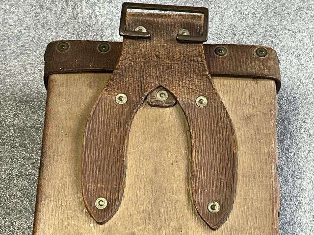 100) Excellent Original WW2 1939 Pattern Half Round Leather Binocular Case. Home Guard Etc — image 17