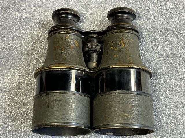 100) Excellent Original WW2 1939 Pattern Half Round Leather Binocular Case. Home Guard Etc — image 2