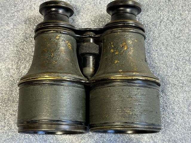 100) Excellent Original WW2 1939 Pattern Half Round Leather Binocular Case. Home Guard Etc — image 4