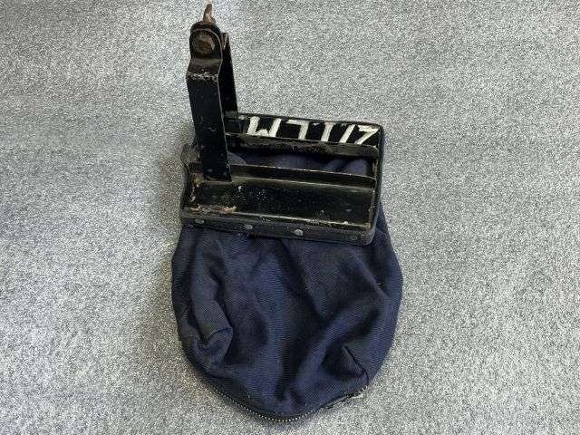 102) Unidentified Vintage British? Army Machine Gun Spent Cartridge Catcher — image 10