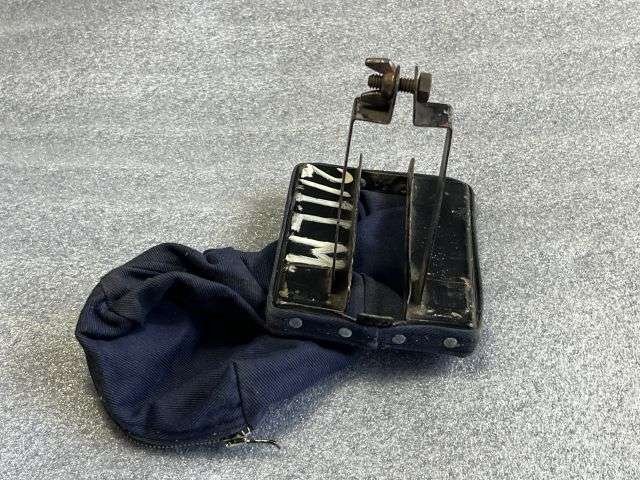 102) Unidentified Vintage British? Army Machine Gun Spent Cartridge Catcher — image 2