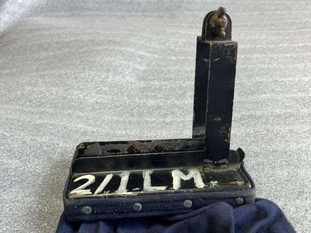 102) Unidentified Vintage British? Army Machine Gun Spent Cartridge Catcher — image 7