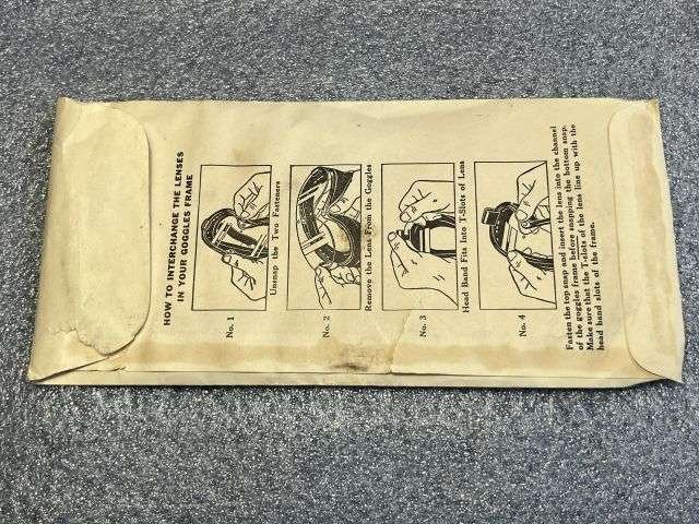 105) Original WW2 Era US Army Issue General Purpose Goggles M-1944 In Box Of Issue — image 5