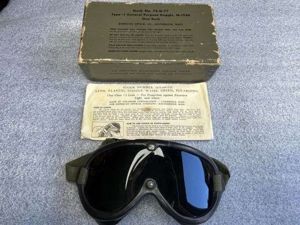 105) Original WW2 Era US Army Issue General Purpose Goggles …
