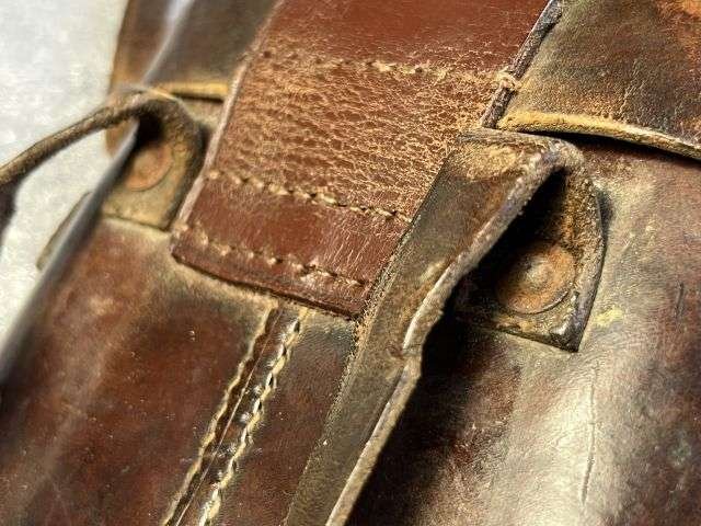 106) Good Original WW1 French Made British Army Officers Small Field Glasses and Case — image 13