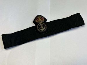 109) Good Original WW1 WW2 Royal Navy Petty Officers Cap …