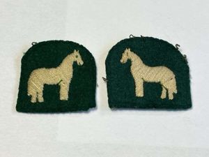 110) Excellent Original WW2 British 9th Armoured Brigade Uniform Removed …