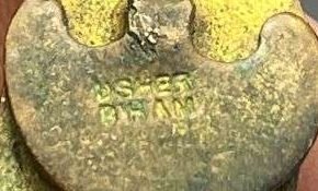 82) Good Original WW2 Home Guard Brass & Enamel Lapel Badge — image 2