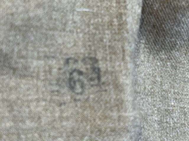 84) Excellent Original 1944 Dated US Army OD Flannel Shirt With Gas Flap — image 6