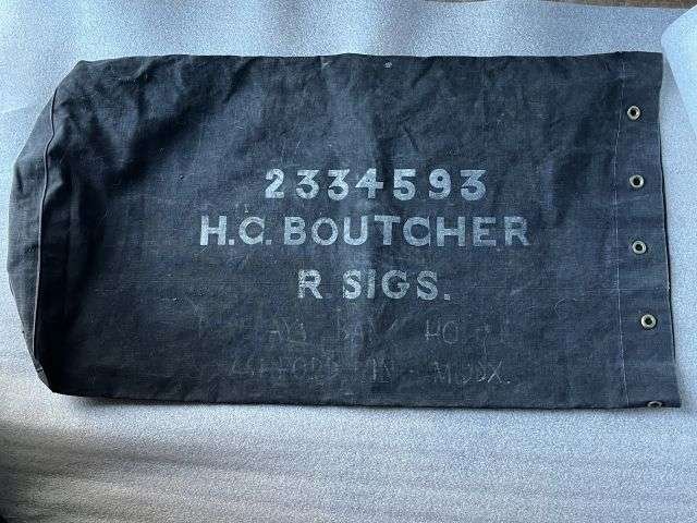 92) Lovely Clean Original WW2 Indian Made British Army Khaki Aertex Bush Jacket With ID & Dated 1942 Also His 1941 Dated Kitbag — image 23