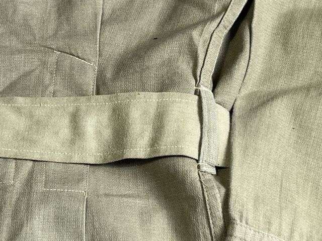 92) Lovely Clean Original WW2 Indian Made British Army Khaki Aertex Bush Jacket With ID & Dated 1942 Also His 1941 Dated Kitbag — image 3