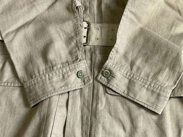 92) Lovely Clean Original WW2 Indian Made British Army Khaki Aertex Bush Jacket With ID & Dated 1942 Also His 1941 Dated Kitbag — image 7